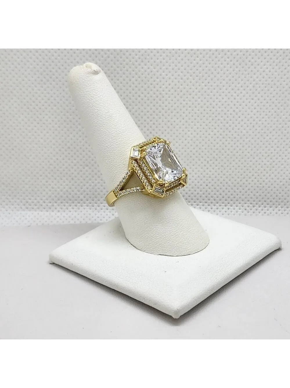 Brand New Sterling Silver 925 Rectangle Gemstone Ring